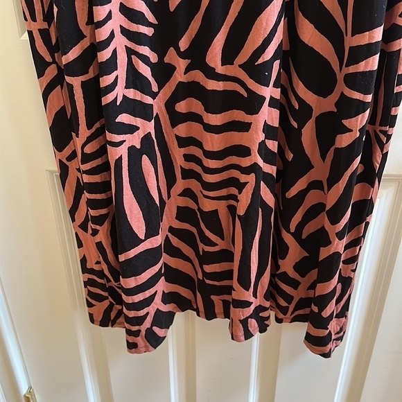 Soma Square Neck Maxi Dress With Built-In Bra / Zebra Palm SzM - Picture 11 of 11